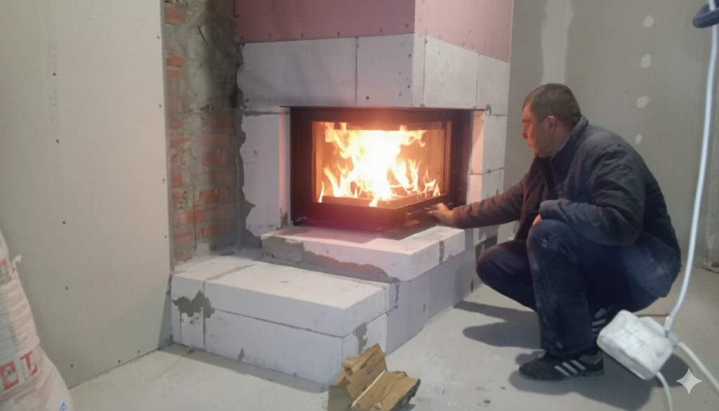 Установка камина в Запорожье