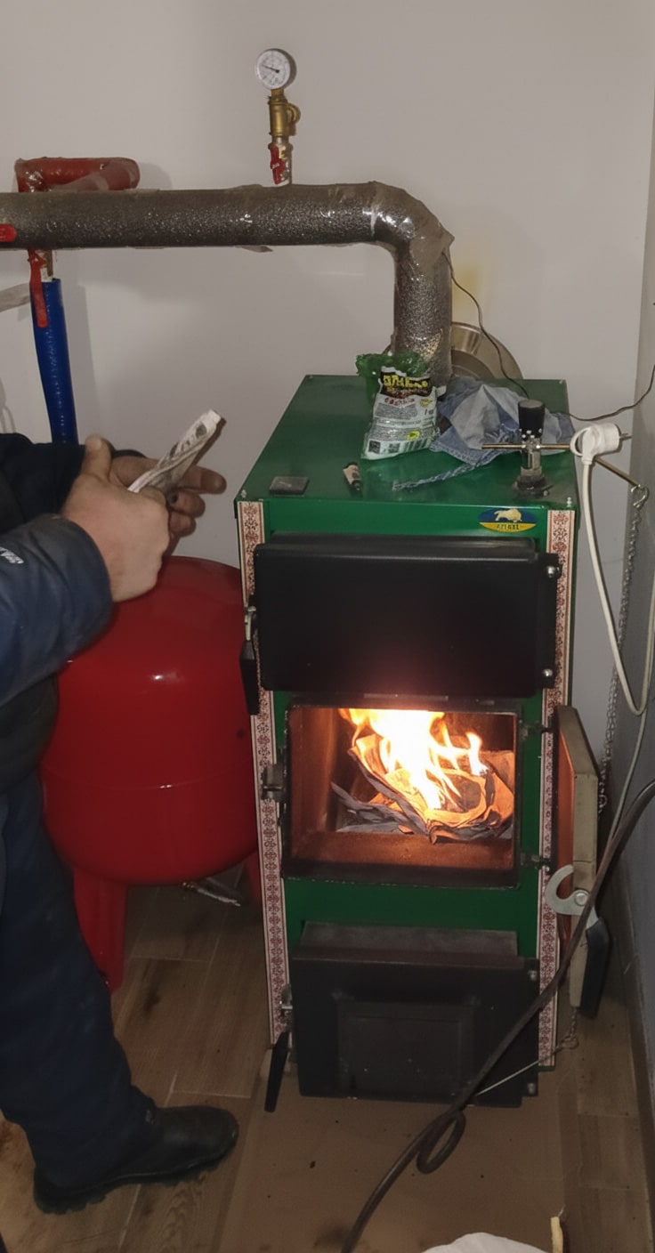 Чистка дымохода котла Запорожье