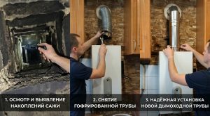 Газовики требуют убрать гофру, акт на дымоход